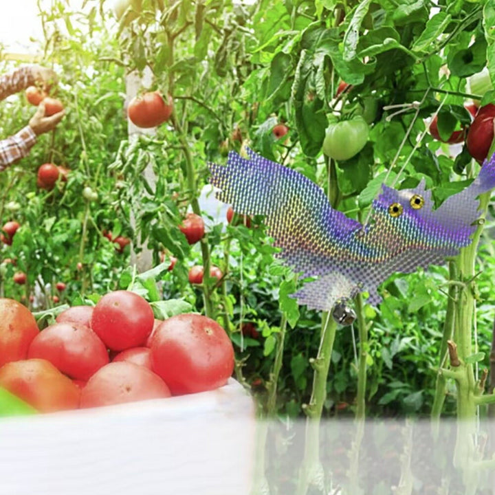 虫よけ 鳥よけ | レインボーフクロウ反射板 鳥よけ・カラス対策 吊り下げ型