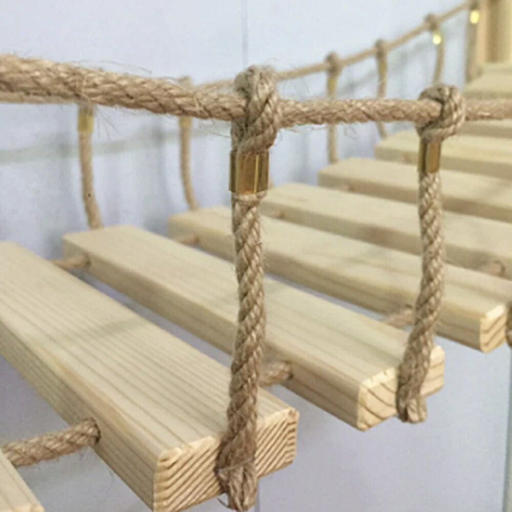 ペットグッズ | 猫用壁付けはしごと吊り橋セット