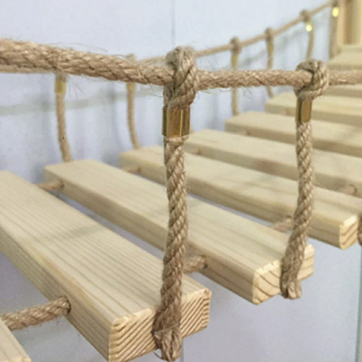 ペットグッズ | 猫用壁付けはしごと吊り橋セット