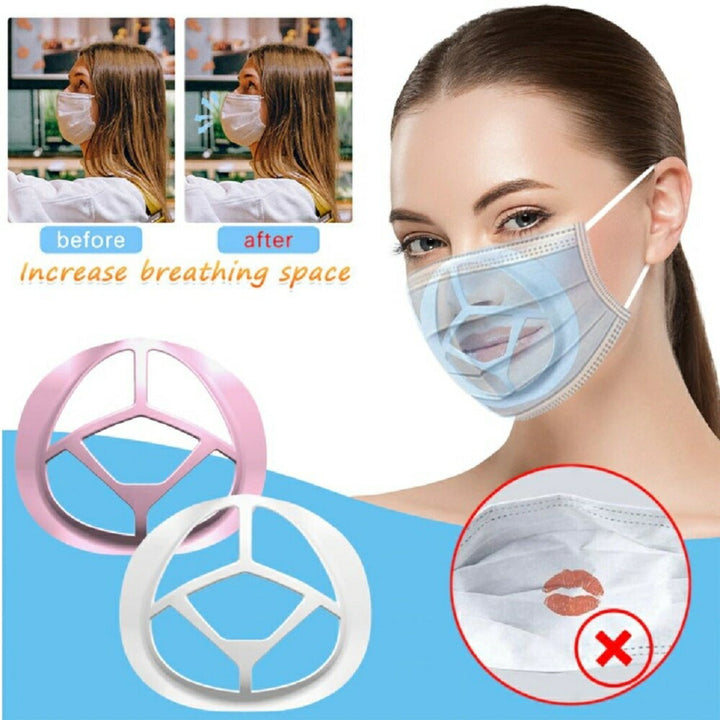 マスク | 軽量シリコン製マスクブラケット【3個セット】- 洗える・再利用可能