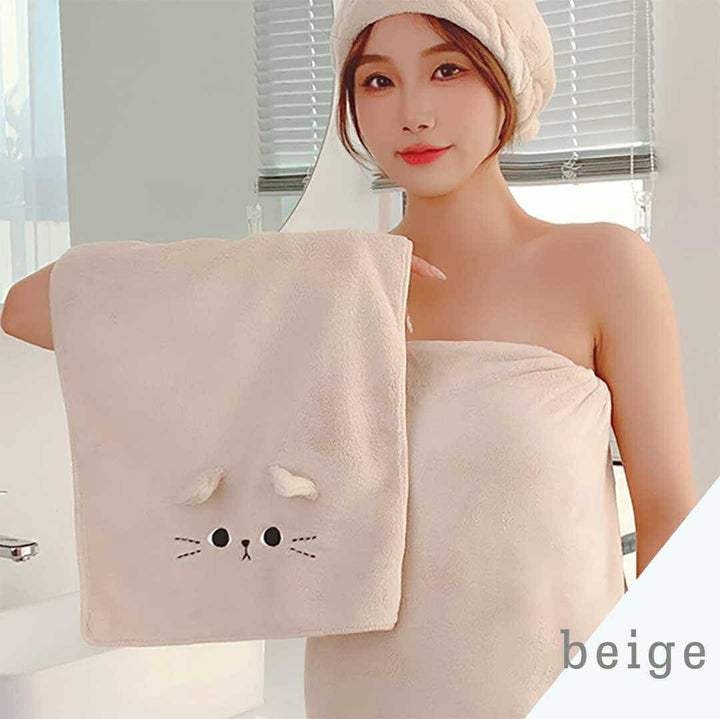 インテリア雑貨 その他 | 猫柄マイクロファイバーハンドタオル（全3カラー・速乾）