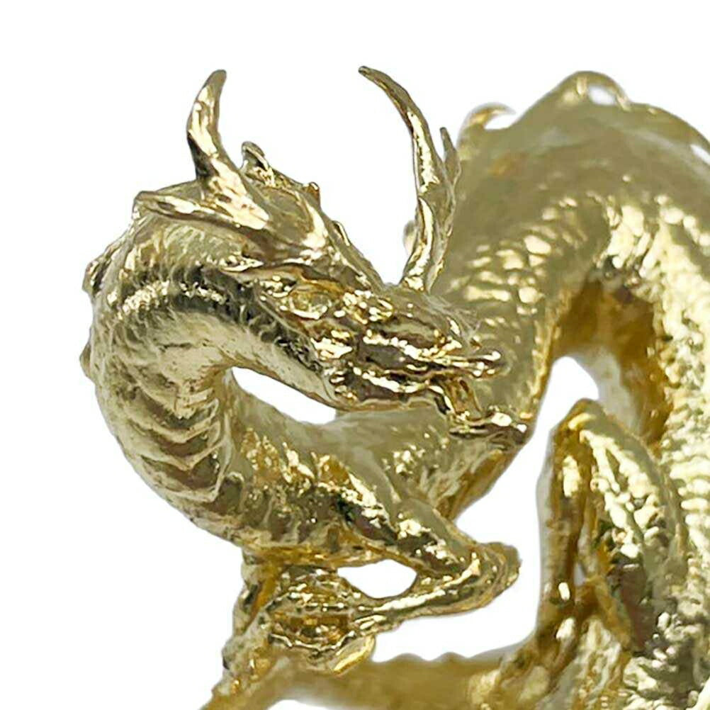 風水 インテリア | 金運風水龍 6cm 置物 - 開運祈願ゴールドドラゴン