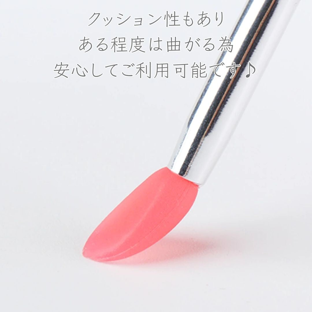 コスメティック | ピンクシリコン使い捨てリップブラシ100本セット - プロ＆オンラインレッスン向け
