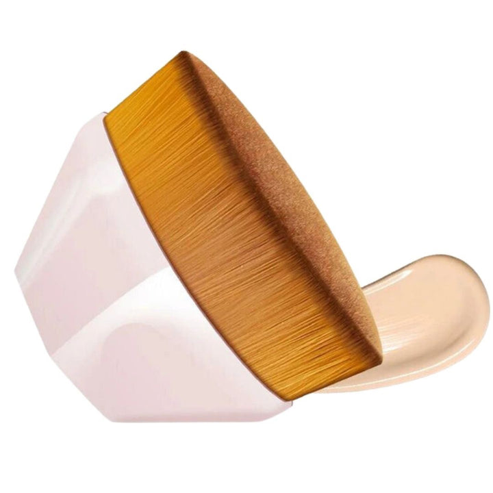 コスメティック | 柔らかいフェイスブラシ ダイヤモンド型ケース付き - 選べる2カラー