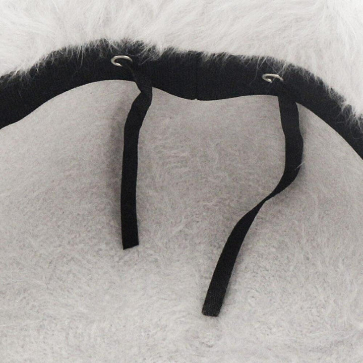 キャップ | バケットハット ユニセックス シンプル ホワイト/ブラック