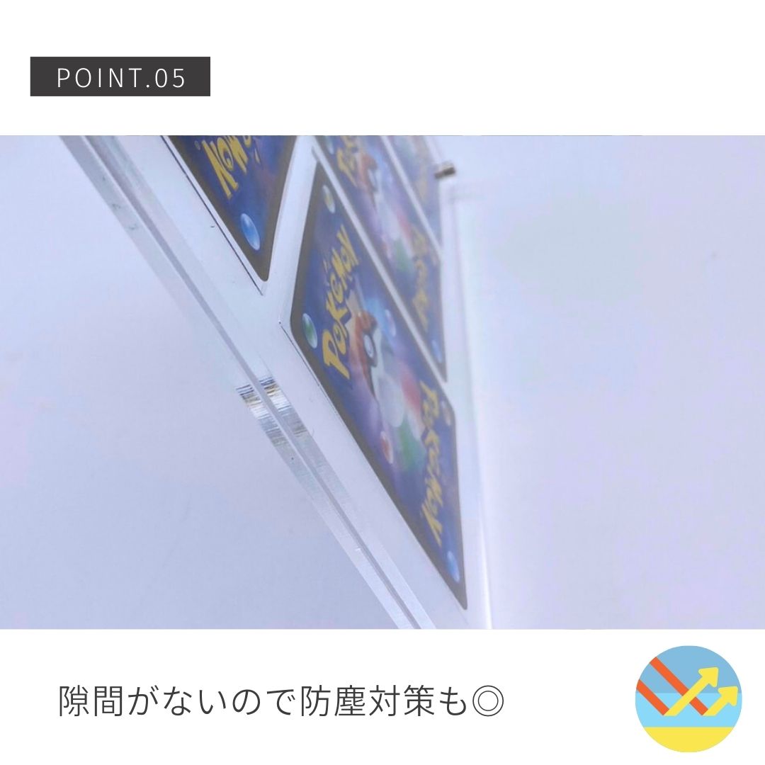 トレカケース | ポケモン・遊戯王対応 アクリル製トレカ保護ディスプレイケース（9枚用）