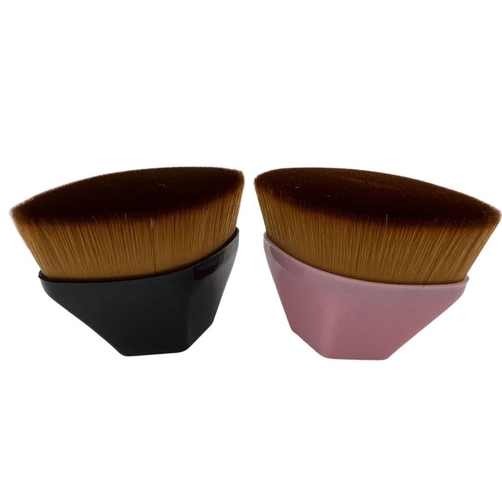 コスメティック | 柔らかいフェイスブラシ ダイヤモンド型ケース付き - 選べる2カラー