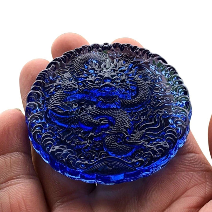 金運 開運 グッズ | 青龍ブルークリスタル置物 - 開運金運財産運