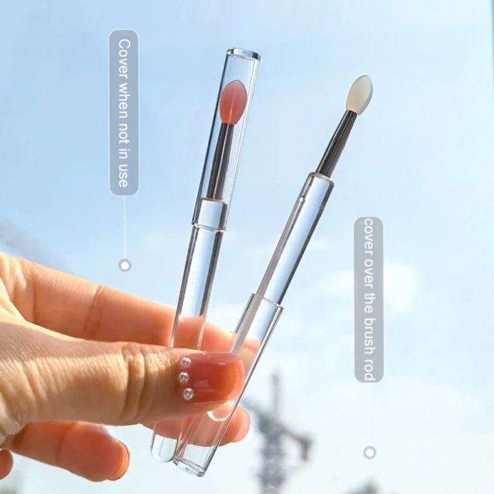 コスメティック | ピンクシリコン使い捨てリップブラシ100本セット - プロ＆オンラインレッスン向け