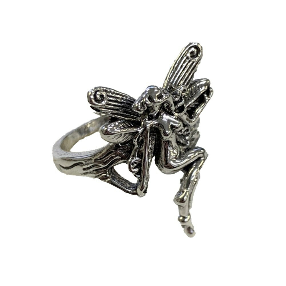 リング | ガーネットカラーの森の精霊リング シルバーアクセサリー 男女兼用