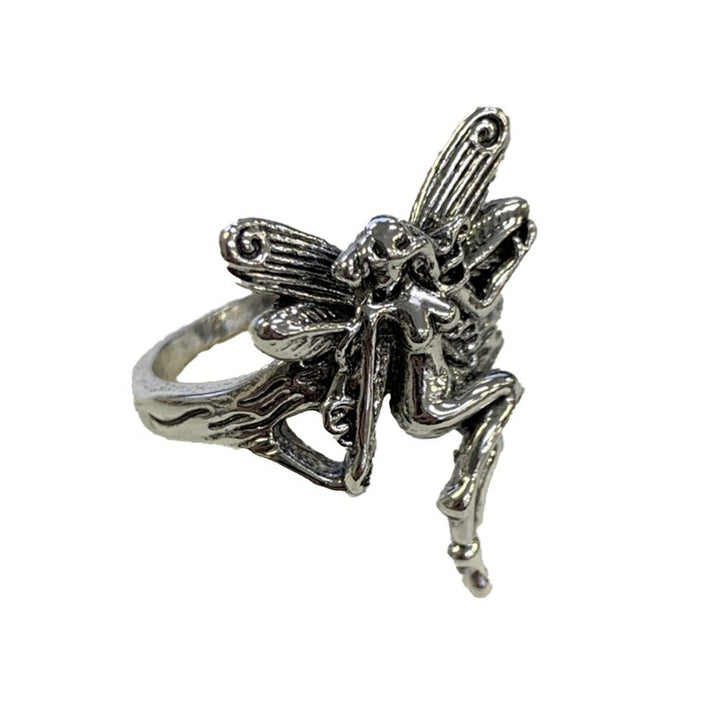 リング | ガーネットカラーの森の精霊リング シルバーアクセサリー 男女兼用