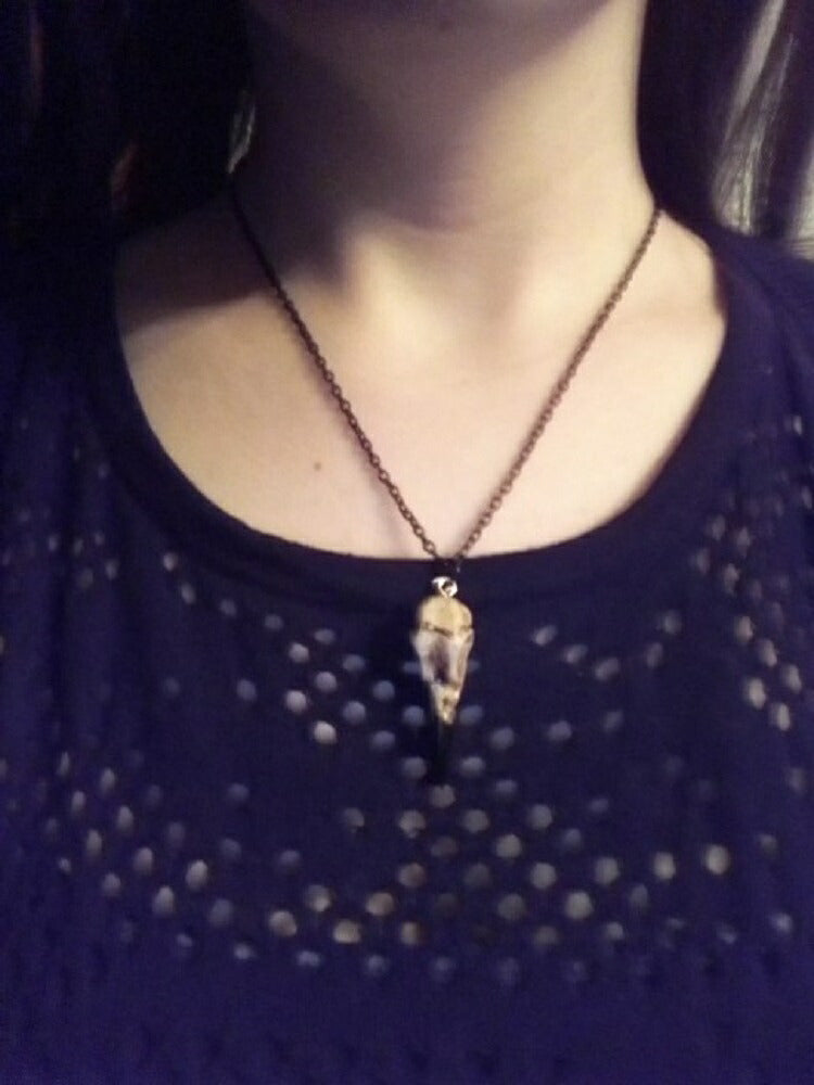 ネックレス | 八咫烏スカルネックレス - 和柄黒チェーン