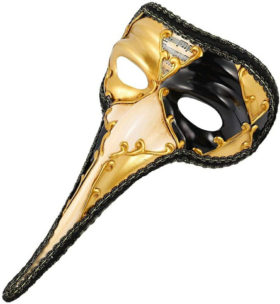 仮装 | ブラックベネチアンピエロ仮面 - ハロウィン・パーティー用