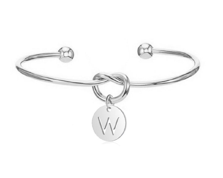 ブレスレット | シルバー イニシャルブレスレット フリーサイズ