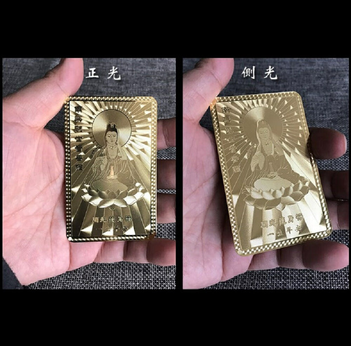 金運 開運 グッズ | 観音菩薩護身符 ゴールドカラー 開運厄除け