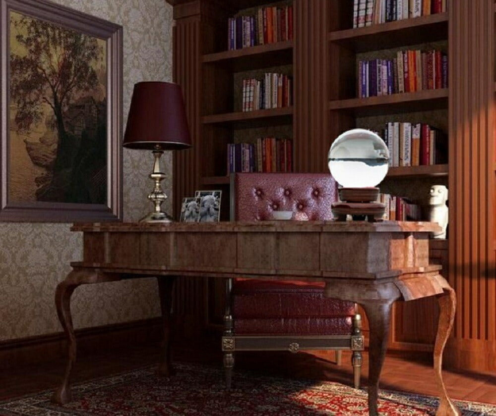 【訳あり】【小キズあり】 風水 インテリア | 水晶球 風水 インテリア 木製台座付き 5cm