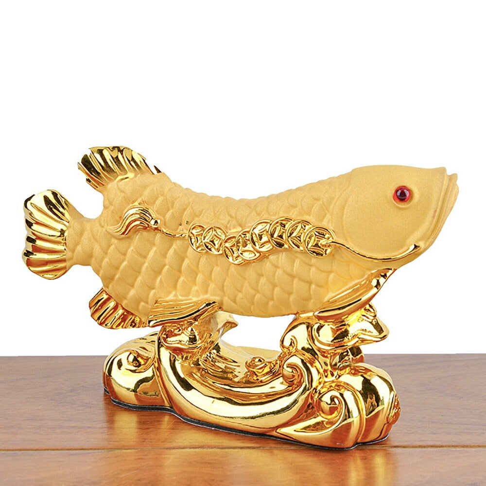 風水 インテリア | アロワナ招財龍魚置物 - 風水金運インテリア