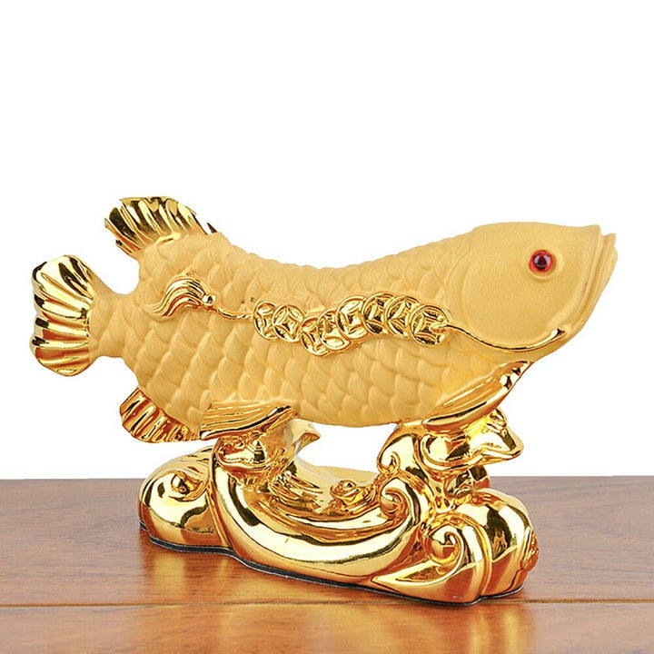風水 インテリア | アロワナ招財龍魚置物 - 風水金運インテリア