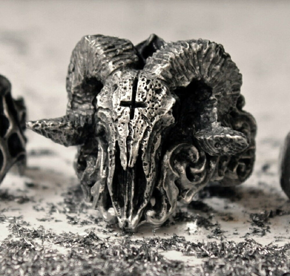 リング | デビルスカルリング シルバー メンズアクセサリー