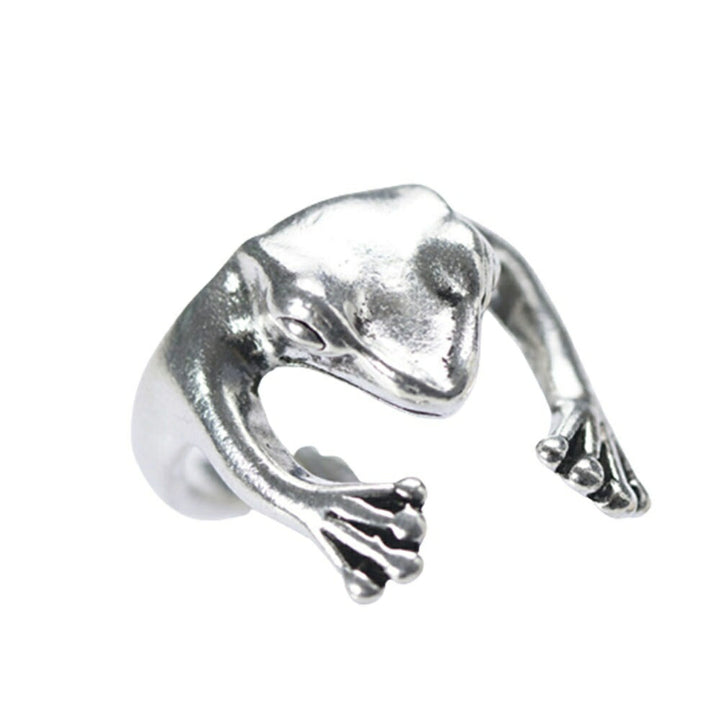 リング | フリーサイズ シルバーフロッグリング【金運・安全願掛け】