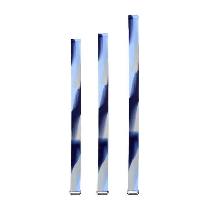 スマホ ヘッドホン | iPhone用シリコンストラップ・フック付き（ブルー/レッド）