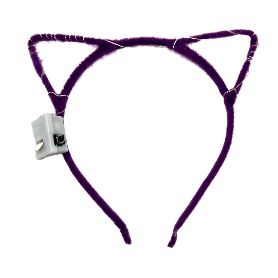 仮装 パーティーグッズ | 光る猫耳カチューシャ 5色展開 1個販売 コスプレ・パーティ向け