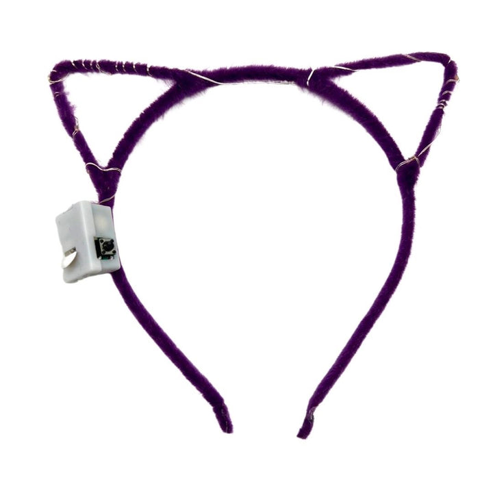 仮装 パーティーグッズ | 光る猫耳カチューシャ 5色展開 1個販売 コスプレ・パーティ向け