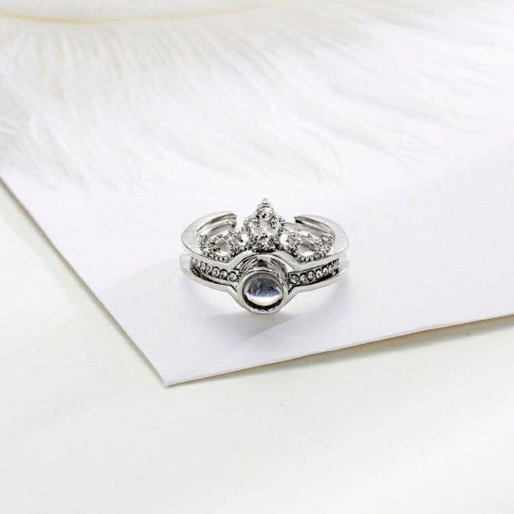 リング | シルバー王冠ジルコニアリング | メンズ・ユニセックスHIPHOPジュエリー