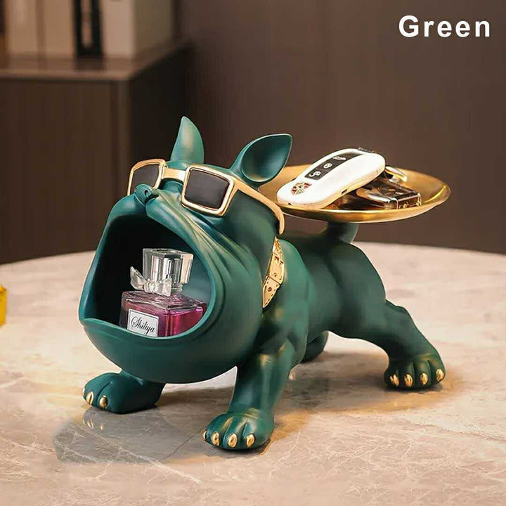 インテリア オブジェ | ブルドッグ尻尾お皿 小物入れ - 4カラー シンプルインテリア