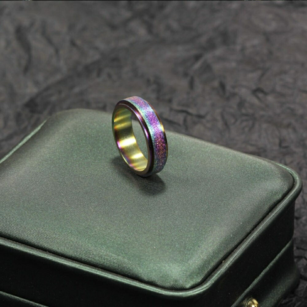 リング | レインボーカラーリング 男女兼用 HIPHOPアクセサリー