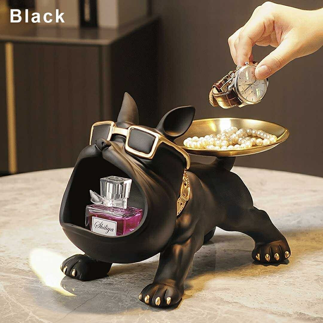 インテリア オブジェ | ブルドッグ尻尾お皿 小物入れ - 4カラー シンプルインテリア