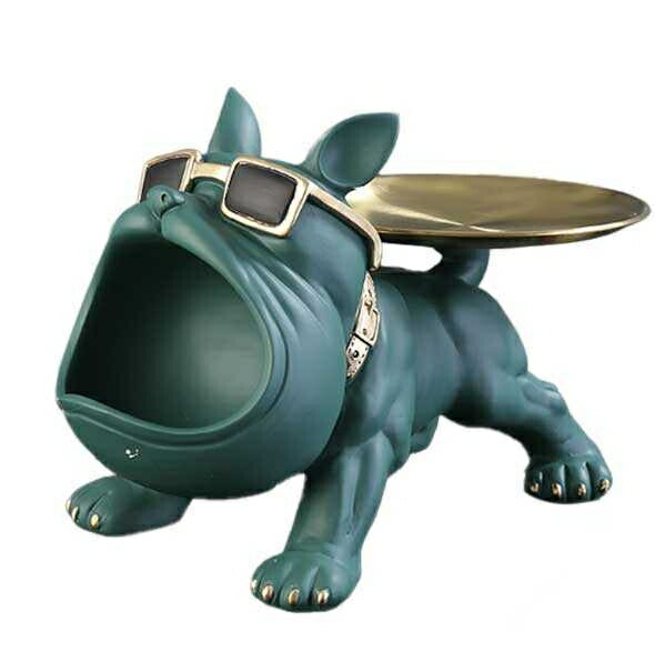 インテリア オブジェ | ブルドッグ尻尾お皿 小物入れ - 4カラー シンプルインテリア