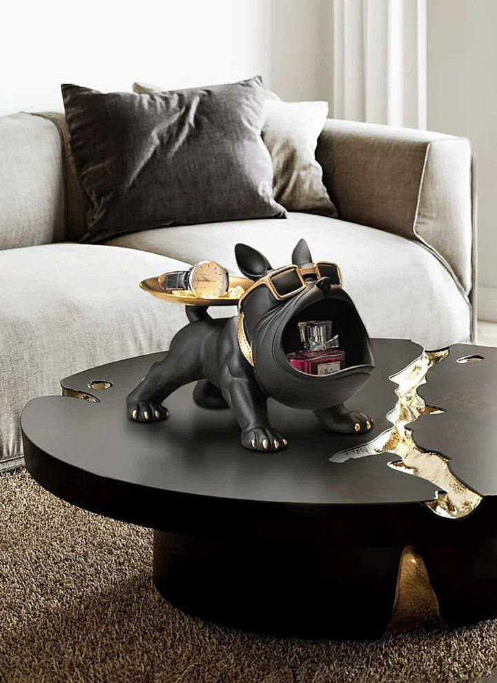 インテリア オブジェ | ブルドッグ尻尾お皿 小物入れ - 4カラー シンプルインテリア