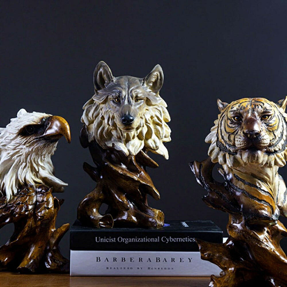 風水 インテリア | 開運アニマルオブジェ：虎・鷹・狼 - 干支寅年向けインテリア