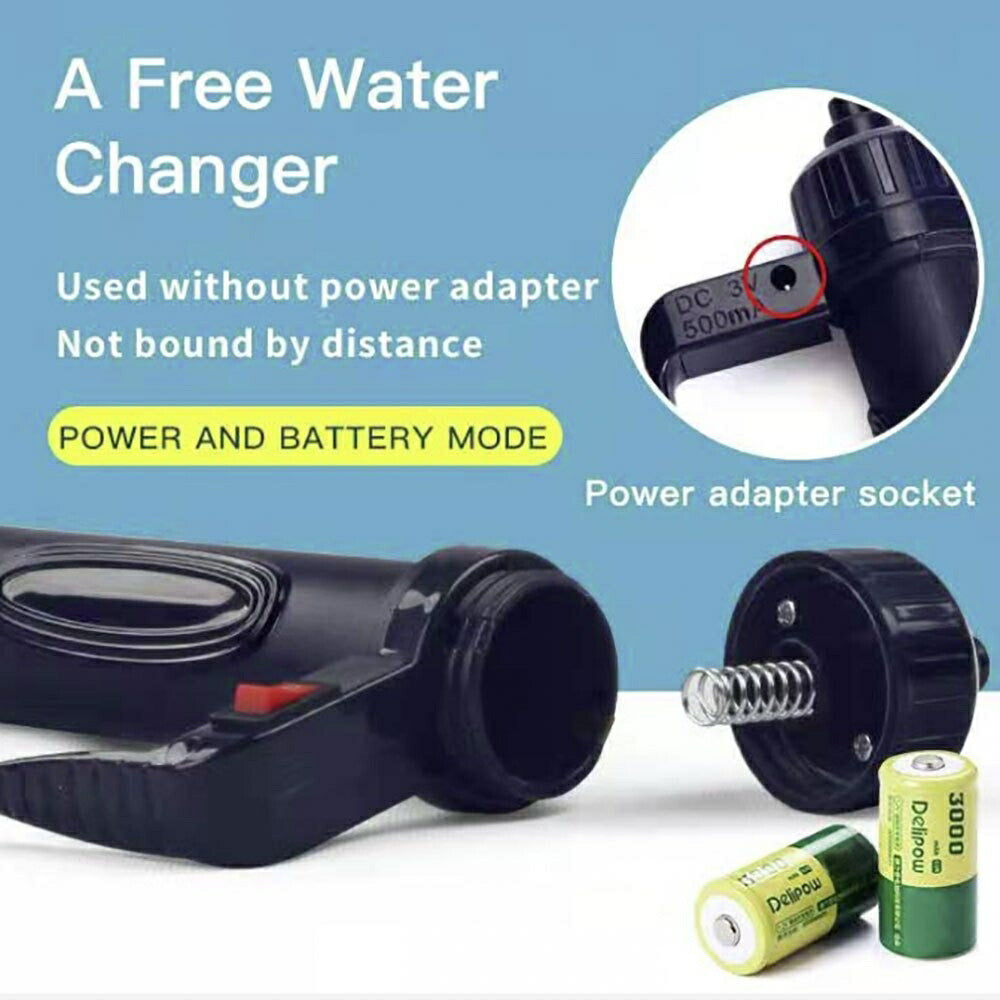 ペットグッズ | 電動水槽クリーナーセット - フィルター付き、メダカ・稚魚飼育向け