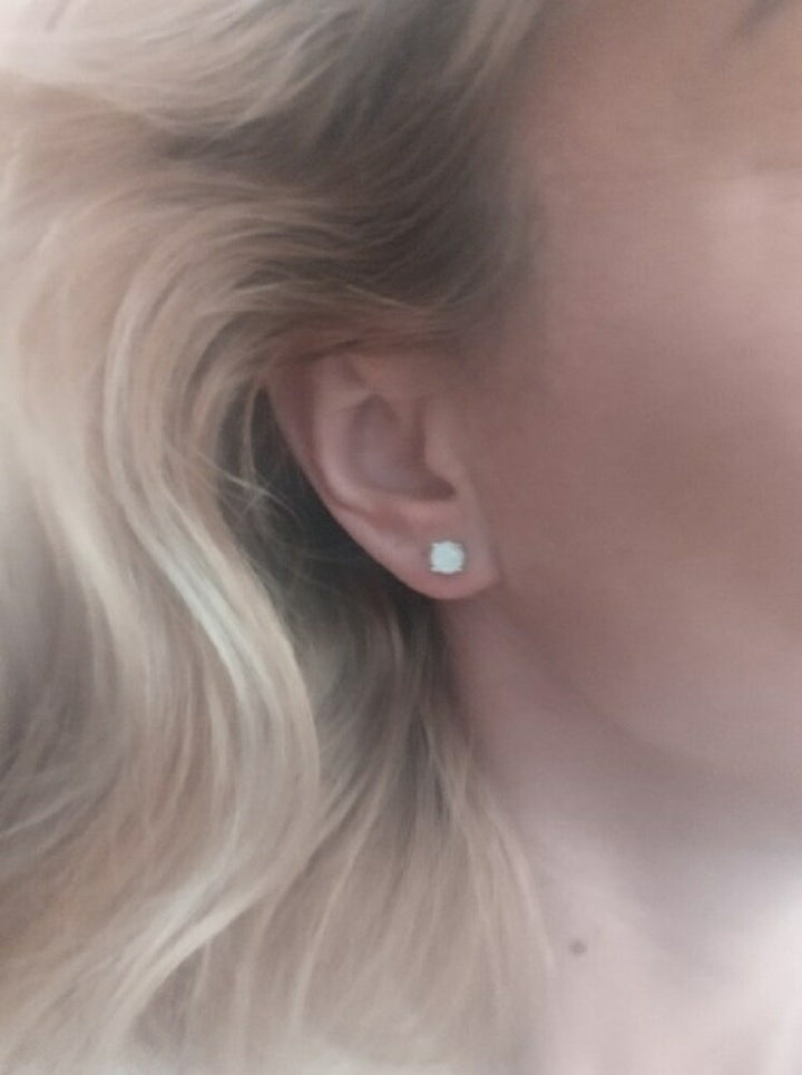 ピアス イヤーカフ | ホワイトオパールと真珠のピアス 6mm 大粒セット