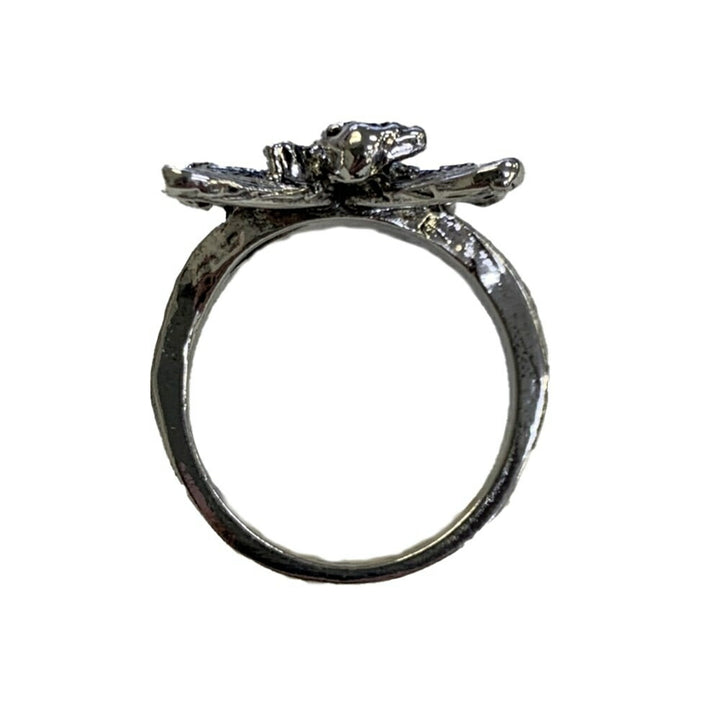 リング | ガーネットカラーの森の精霊リング シルバーアクセサリー 男女兼用