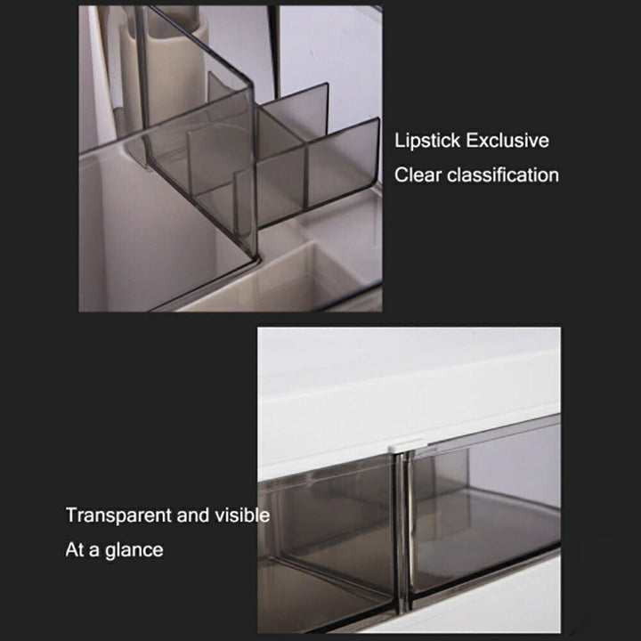 コスメティック | LEDミラー付き大容量メイクボックス