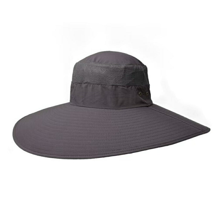 男性ファッション その他 | UVカットつば広サファリハット ユニセックス 折畳み可