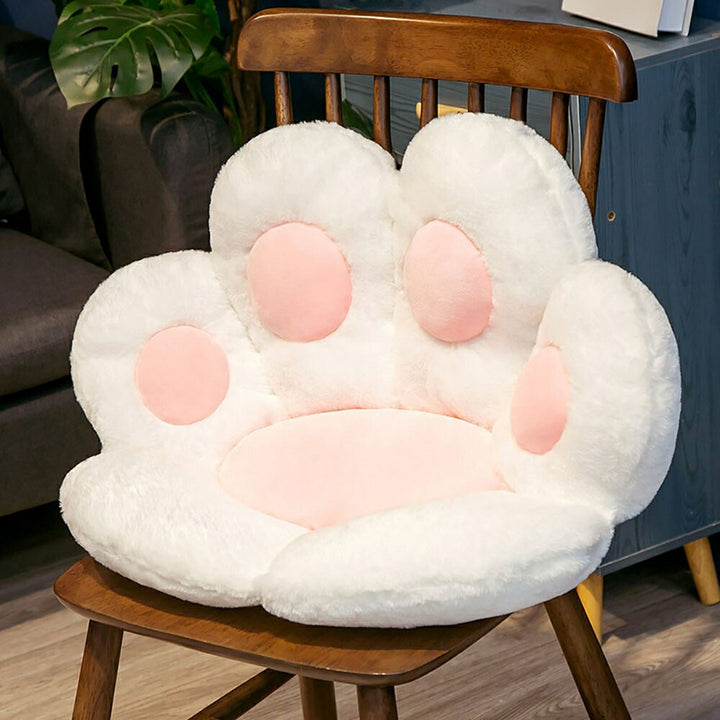 インテリア グッズ | 猫肉球クッション抱き枕 70×60cm - ホワイト