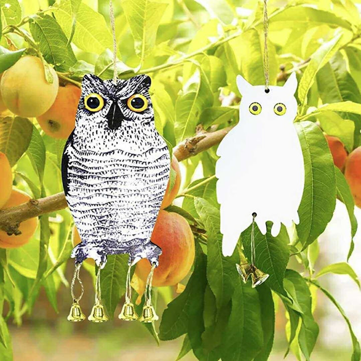 虫よけ 鳥よけ | フクロウ型反射板付き鳥よけ - ベランダ・家庭菜園用