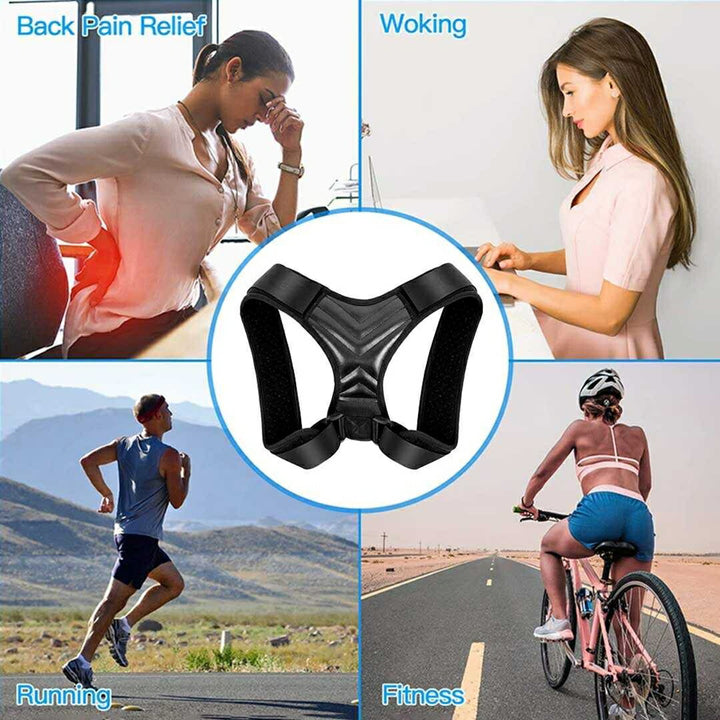 アウトドア用品 その他 | Mサイズ 姿勢矯正ベルト ブラック - 猫背・丸まった肩対策用