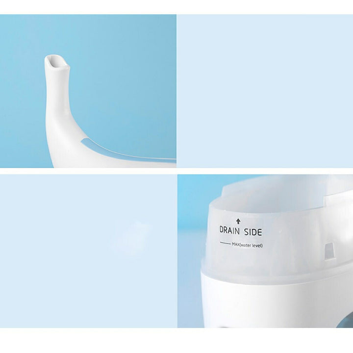 インテリア グッズ | ゾウ型アロマLED加湿器 - ホワイト、リビング・寝室用