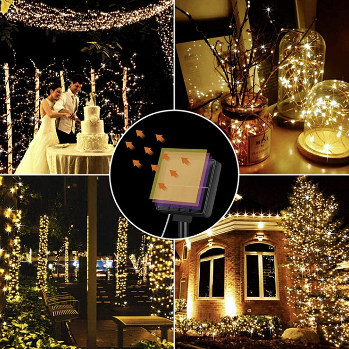 イベントグッズ | ソーラーLEDイルミネーションライト100球 - クリスマス・パーティー向け