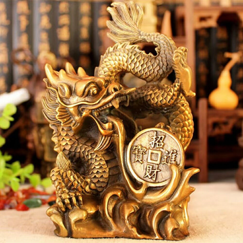 風水 インテリア | 真鍮製龍の置物 開運風水アイテム