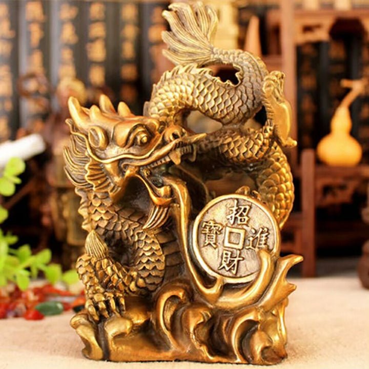 風水 インテリア | 真鍮製龍の置物 開運風水アイテム