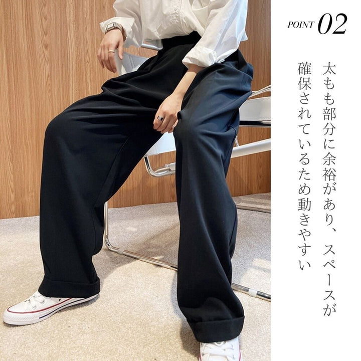 ボトムス 女性 | レディース リラックス ワイドパンツ ゆったり大きいサイズ