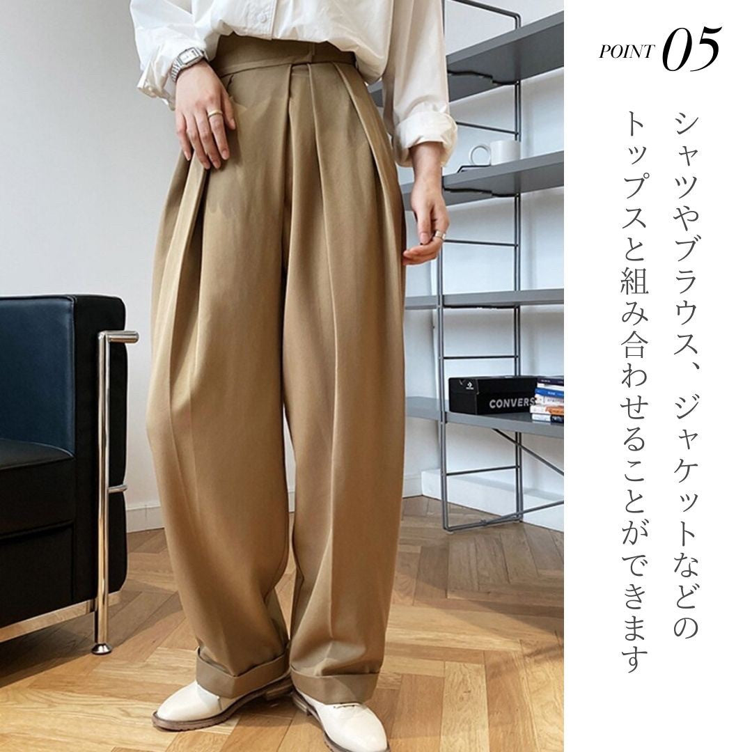 ボトムス 女性 | レディース リラックス ワイドパンツ ゆったり大きいサイズ