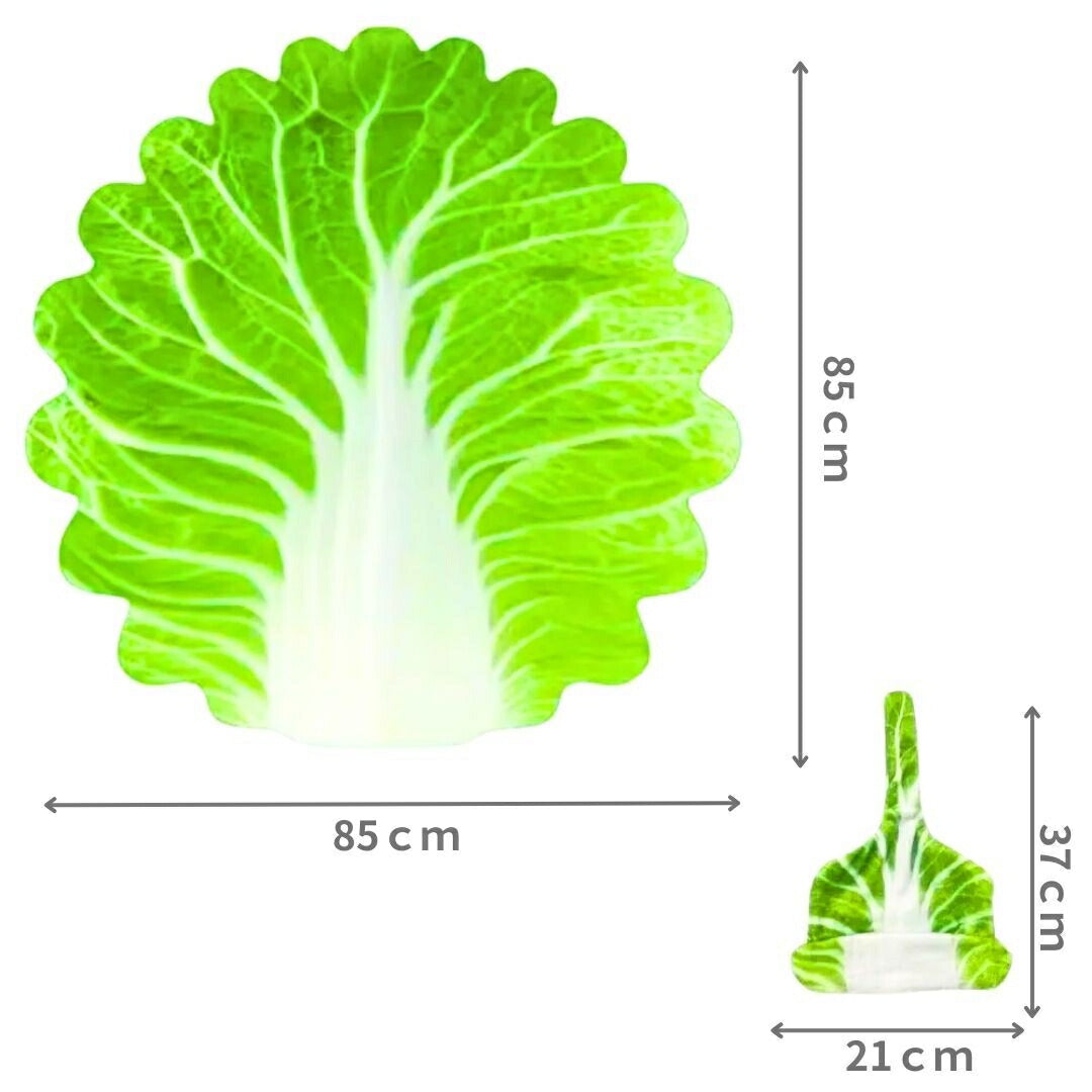 赤ちゃん用品 | 白菜型おくるみブランケット | 新生児・ベビー用 帽子付き 85*85cm