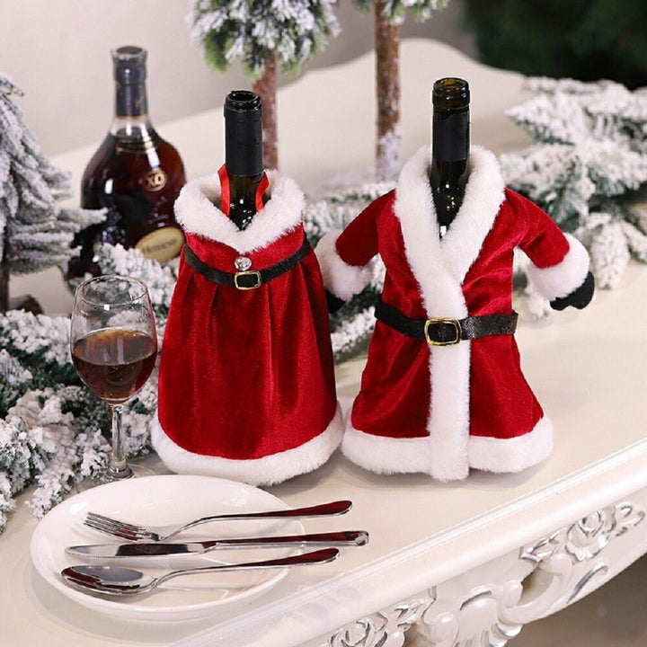 イベントグッズ | クリスマス用サンタデザインワインボトルカバー